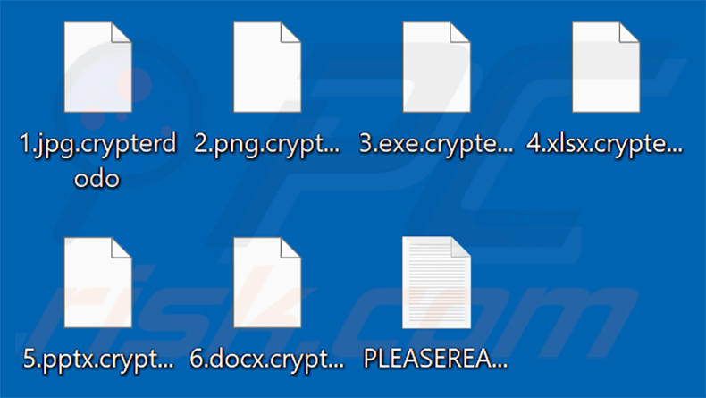 Fichiers chiffrés par la mise à jour du rançongiciel DODO (.crypterdodo extension)