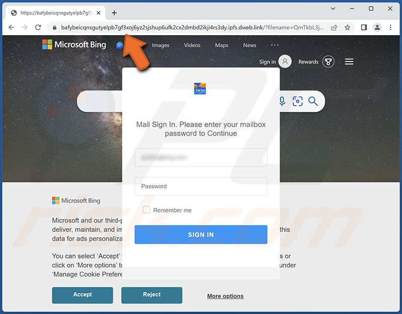 OVHCloud Suspension scam campaign phishing page