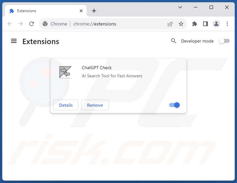 Suppression des extensions Google Chrome liées à chatcheckext.com