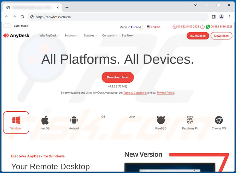 Fake AnyDesk site de téléchargement (anydesks[.]co) propagation du voleur de Doenerium