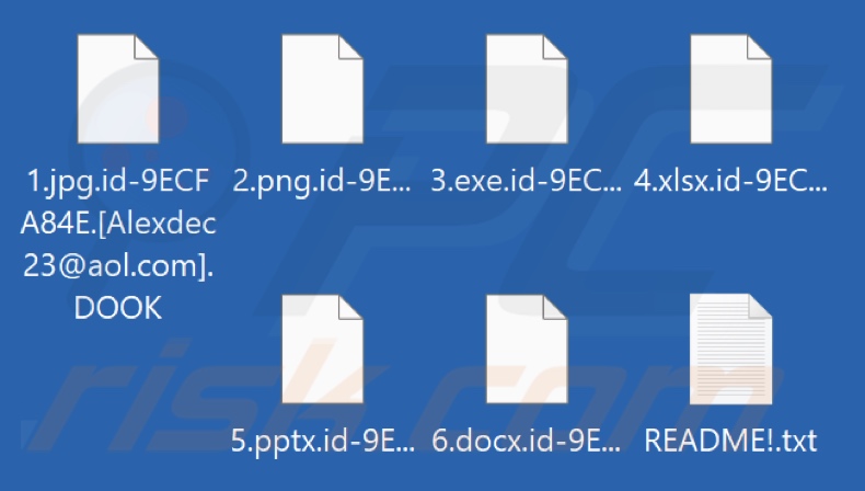 Fichiers cryptés par le rançongiciel DOOK (extension .DOOK)