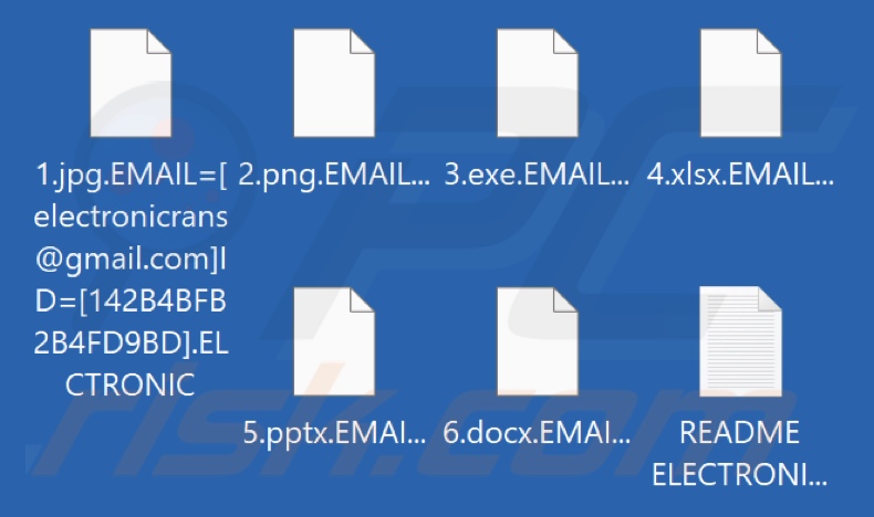 Fichiers cryptés par le ransomware Electronic (extension .ELCTRONIC)