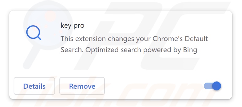 key pro browser-hijacking extention