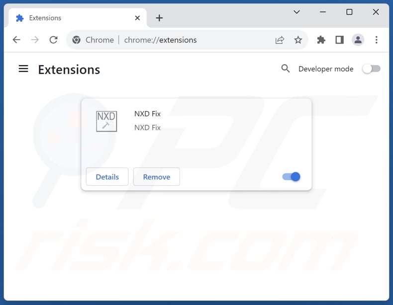 Étape Supprimer les extensions indésirables de Google Chrome 2