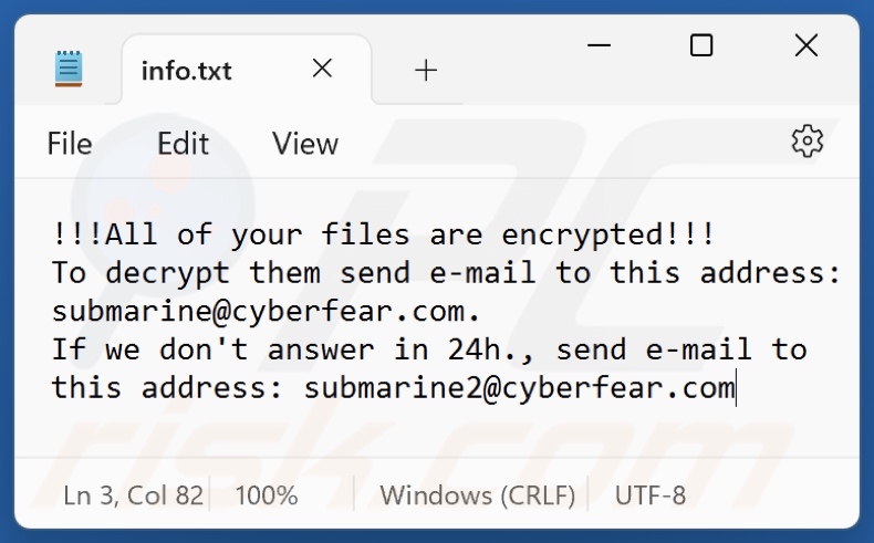 fichier texte de S4b ransomware (info.txt)