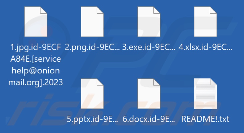 Fichiers cryptés par le ransomware 2023 (extension .2023)