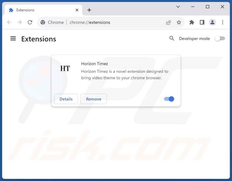 Suppression des extensions Google Chrome liées à psrcfornow.com