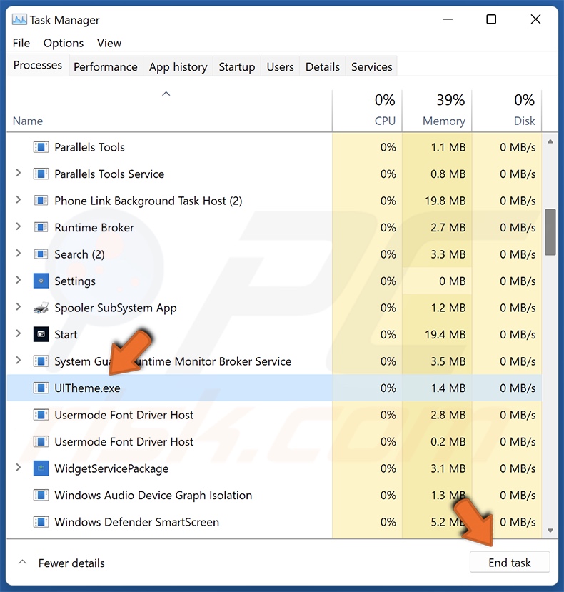 searchtabs.io browser hijacker étape de suppression 2