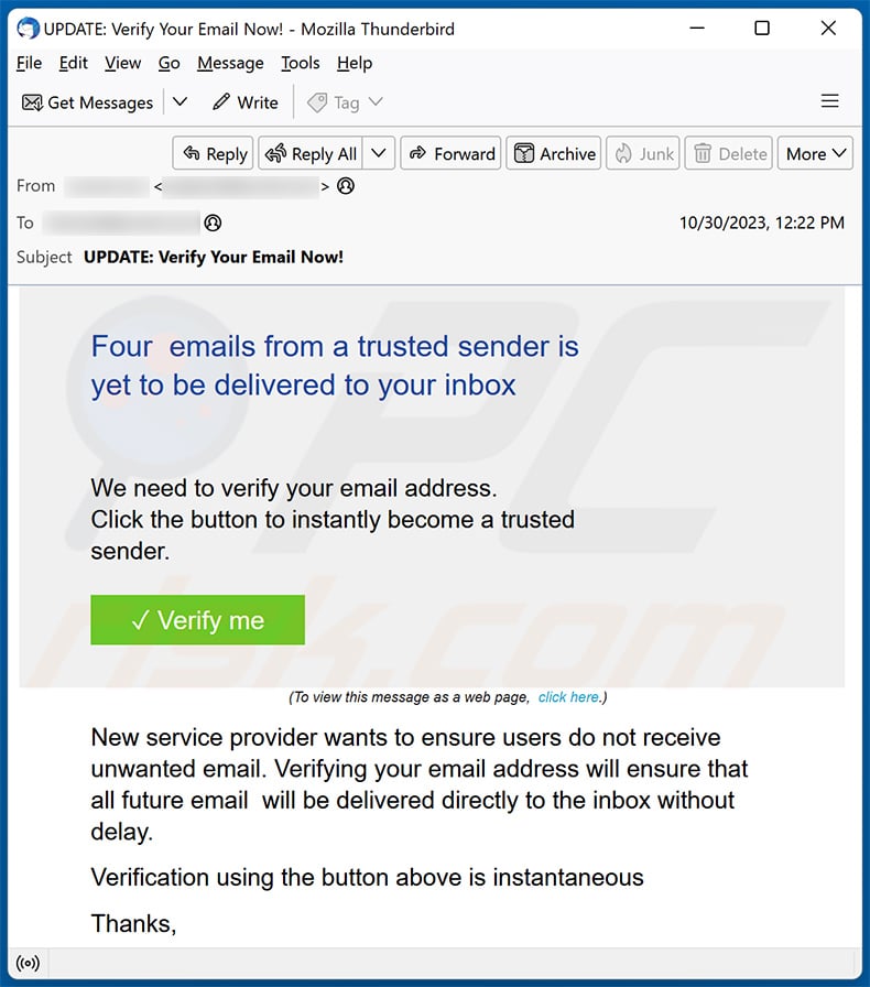 Emails From A Trusted Sender Scam (2023-11-08)