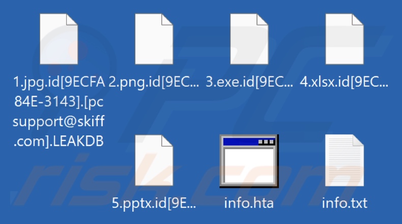 Fichiers cryptés par le rançongiciel LEAKDB (extension .LEAKDB)