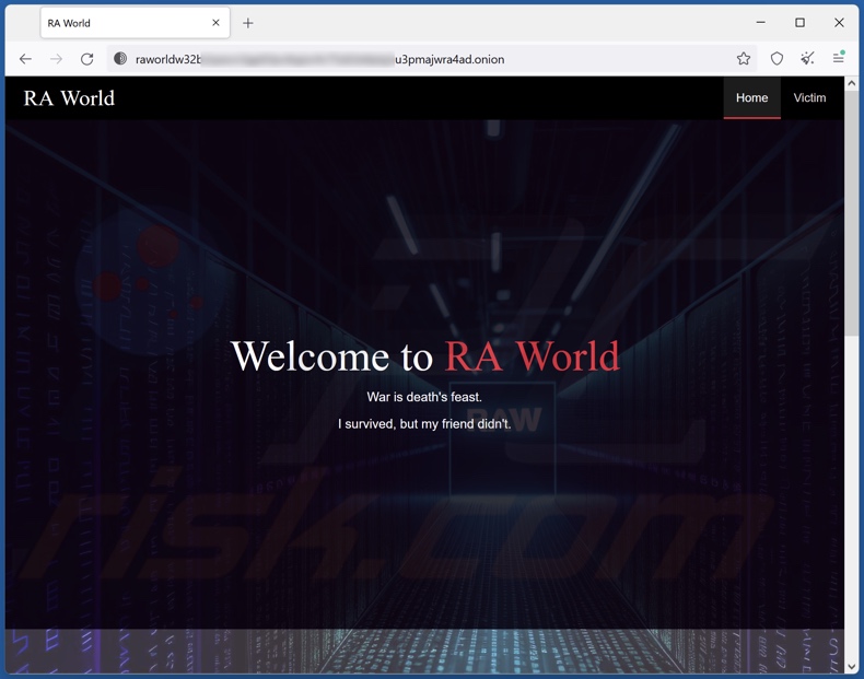 site officiel de RA World