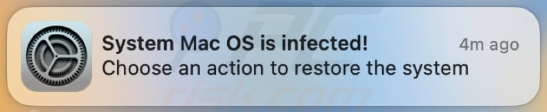 MacOS est infecté - Faux avertissement de virus détecté