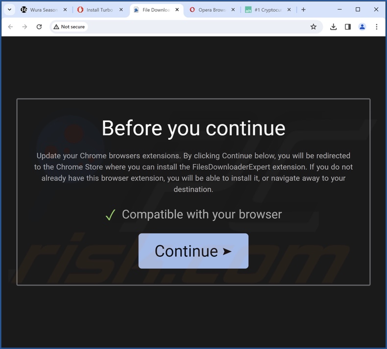 site web promouvant le pirate de navigateur Mycool