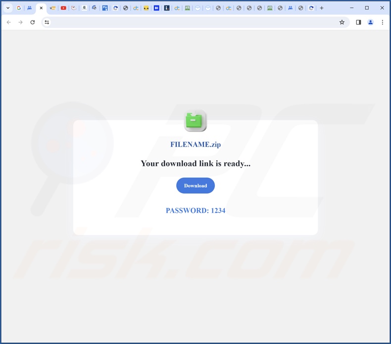 Site web faisant la promotion d'une configuration détectée comme Trojan.Hulk