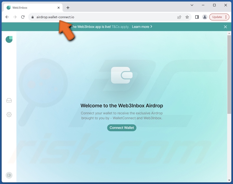 WalletConnect & Web3Inbox Airdrop scam