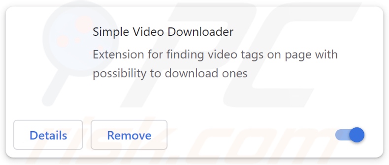 Simple Video Downloader publiciel extension