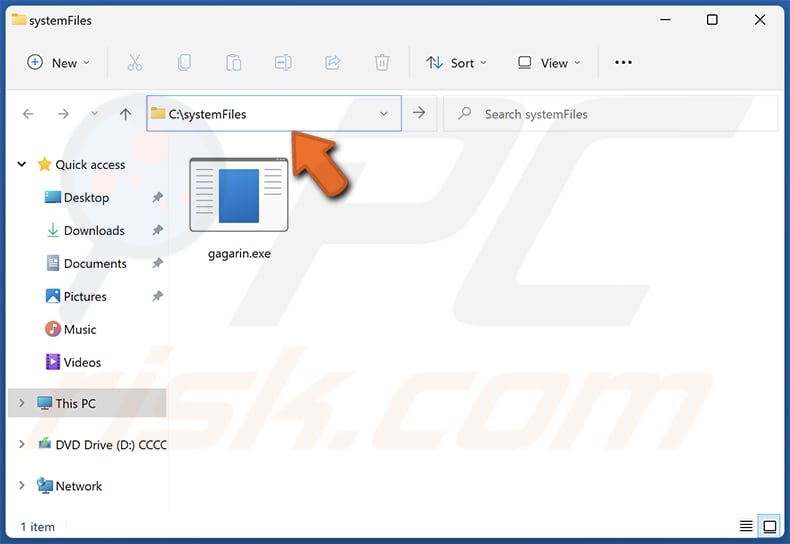 Activate Your McAfee Antivirus License supprimer le fichier Gagarine du dossier systemFiles
