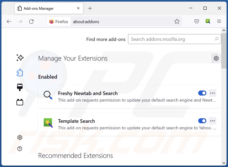 Suppression des extensions Mozilla Firefox liées à finderssearching.com
