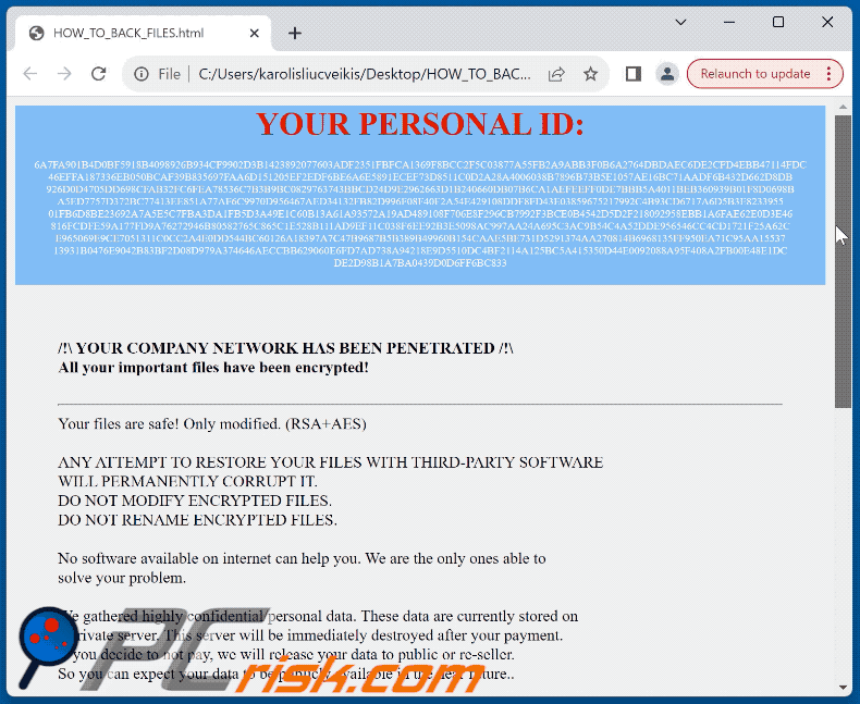 Genesis (MedusaLocker) ransomware note de rançon (HOW_TO_BACK_FILES.html) GIF