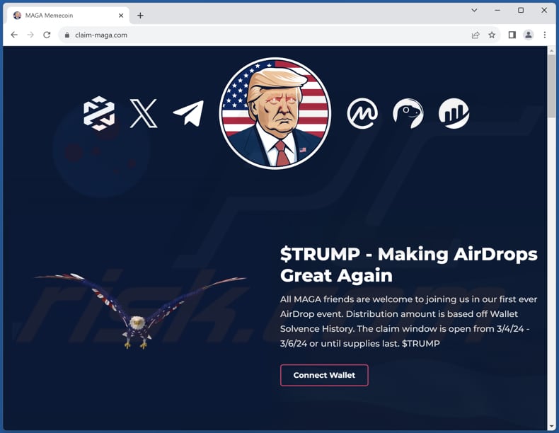 MAGA Airdrop scam