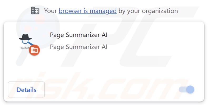 Page Summarizer AI extension de navigateur