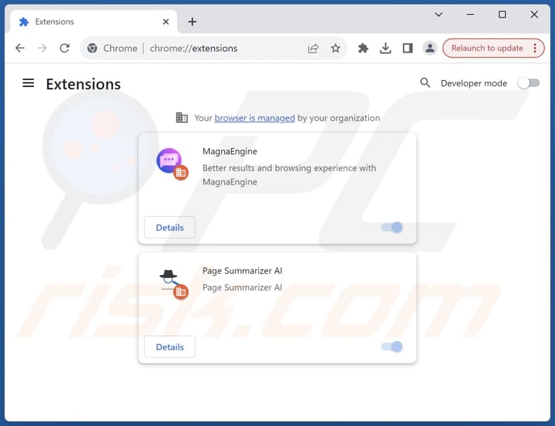 Suppression des extensions Google Chrome liées à robustsearch.io