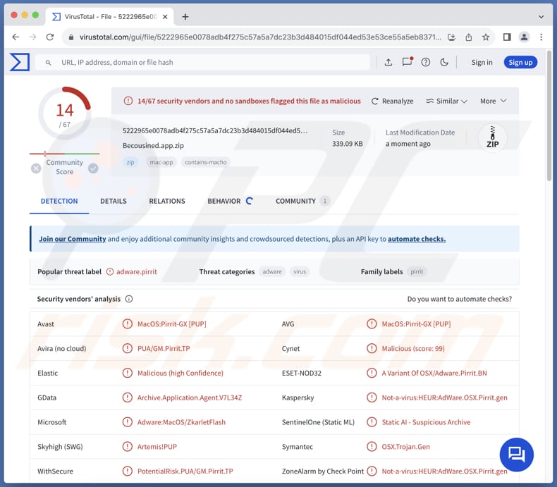 Becousined.app logiciel publicitaire