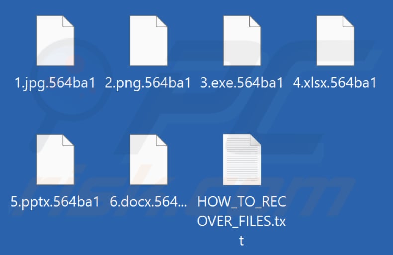 Fichiers cryptés par le ransomware EMBARGO (extension aléatoire)