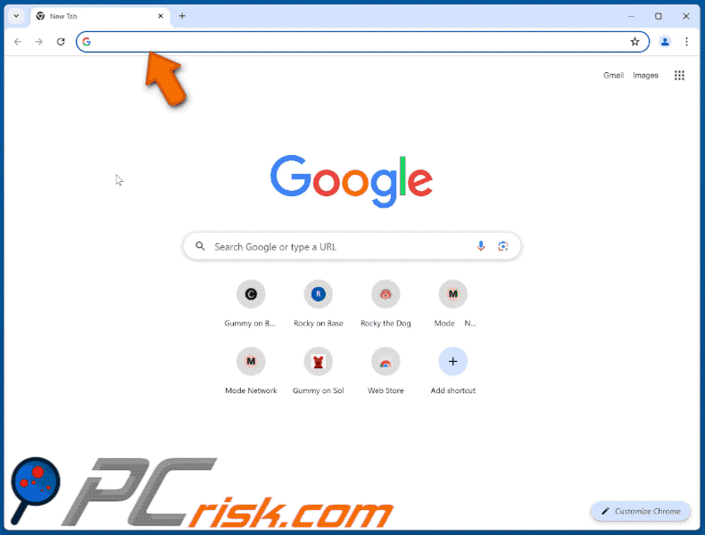$GUMMY airdrop apparence du site web de l'escroquerie