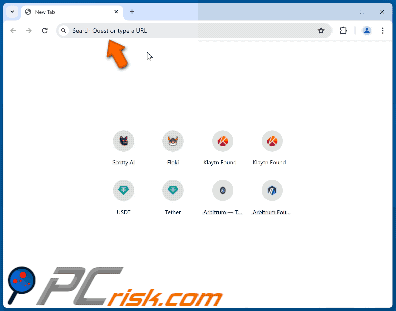 Le pirate de navigateur HotSearch redirige vers boyu.com.tr (GIF)