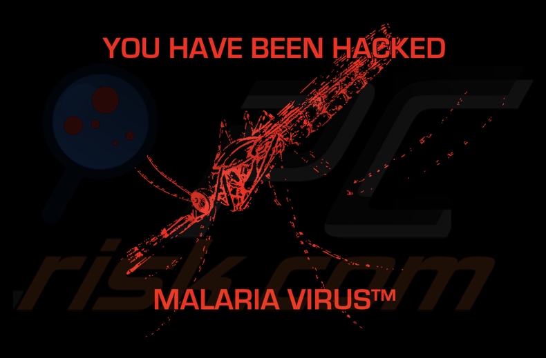 MALARIA VIRUS ransomware papier peint