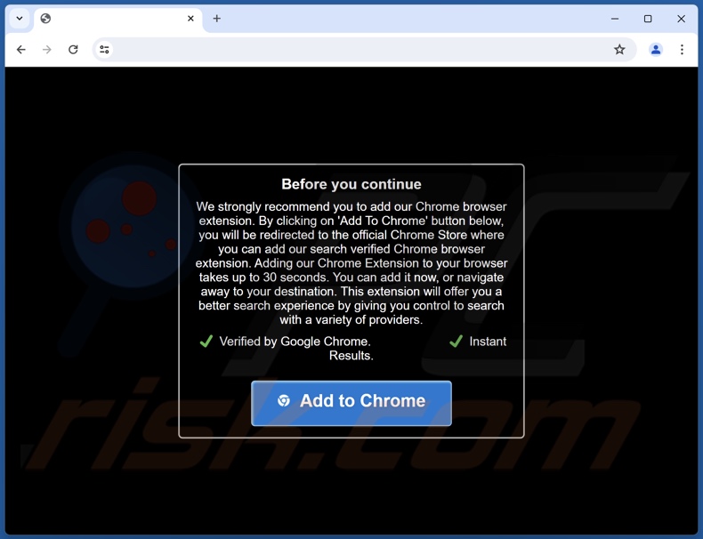 Site web trompeur utilisé pour promouvoir le pirate de navigateur Quest-Finder