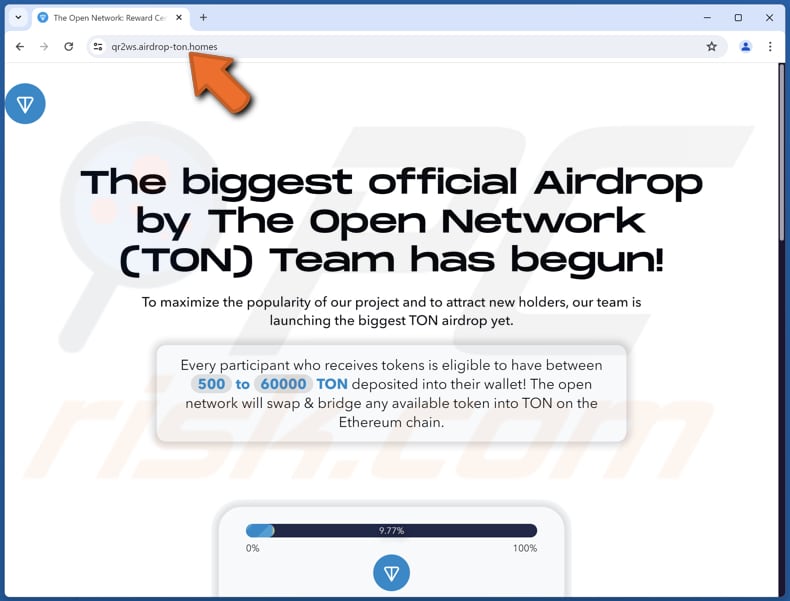 Toncoin (TON) Airdrop escroquerie
