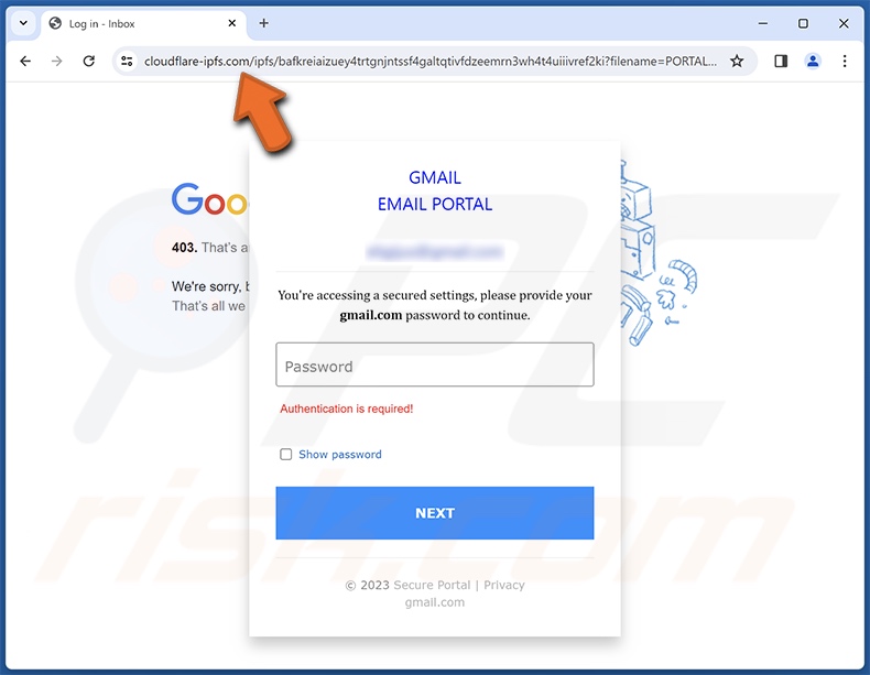 Virus Activities Were Detected courriel frauduleux site d'hameçonnage promu