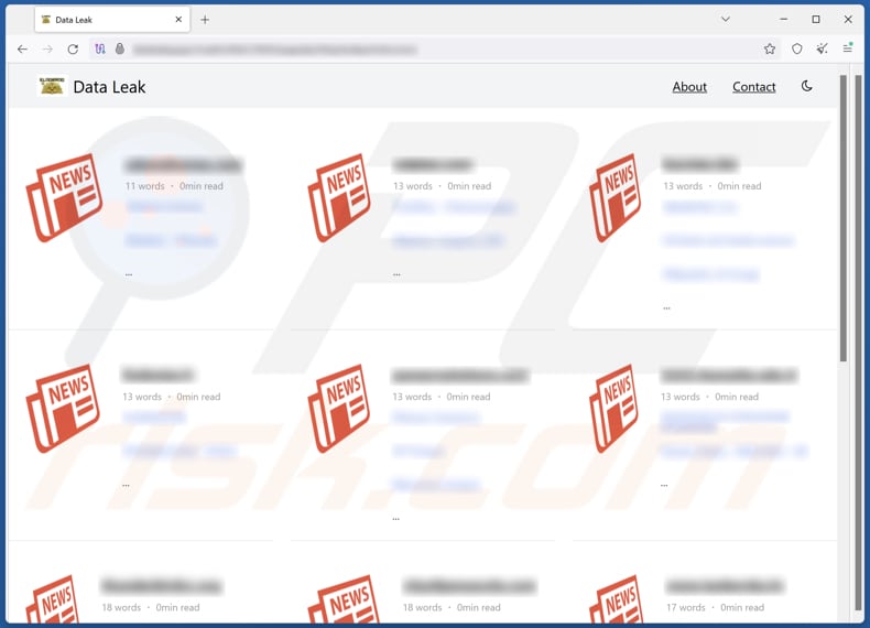 El Dorado ransomware site de fuite de données