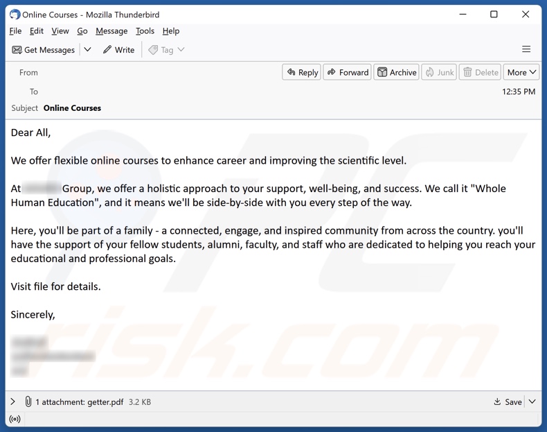 BugSleep diffusion de logiciels malveillants courrier électronique non sollicité