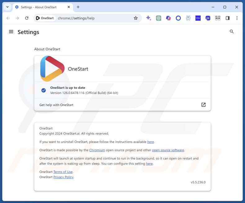 PUA OneStart utilisé pour infiltrer le malware TamperedChef