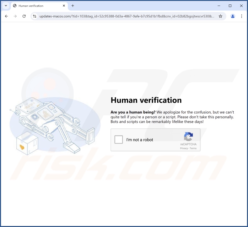 updates-macos[.]com pop-up redirections