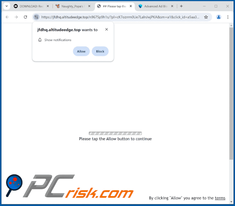 altitudeedge[.]top website apparence (GIF)