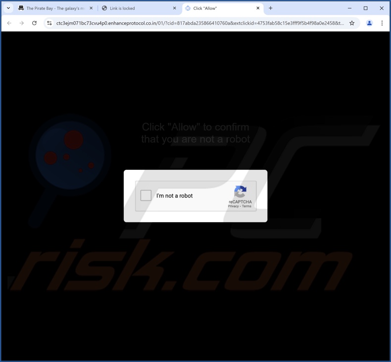 enhanceprotocol.co[.]in pop-up redirections
