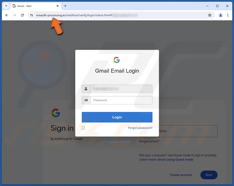 Password Credentials Escroquerie par courriel Site de phishing