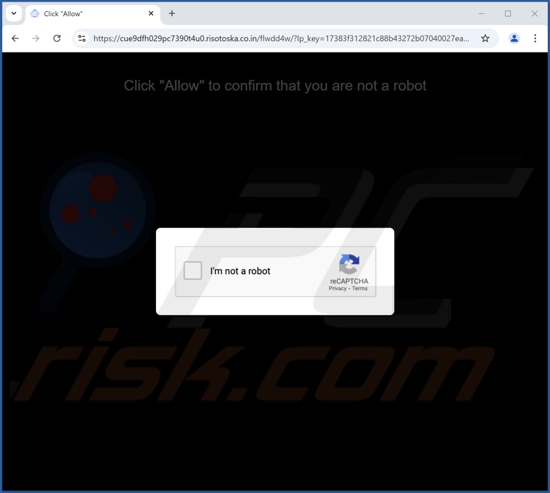 risotoska.co[.]in pop-up redirections