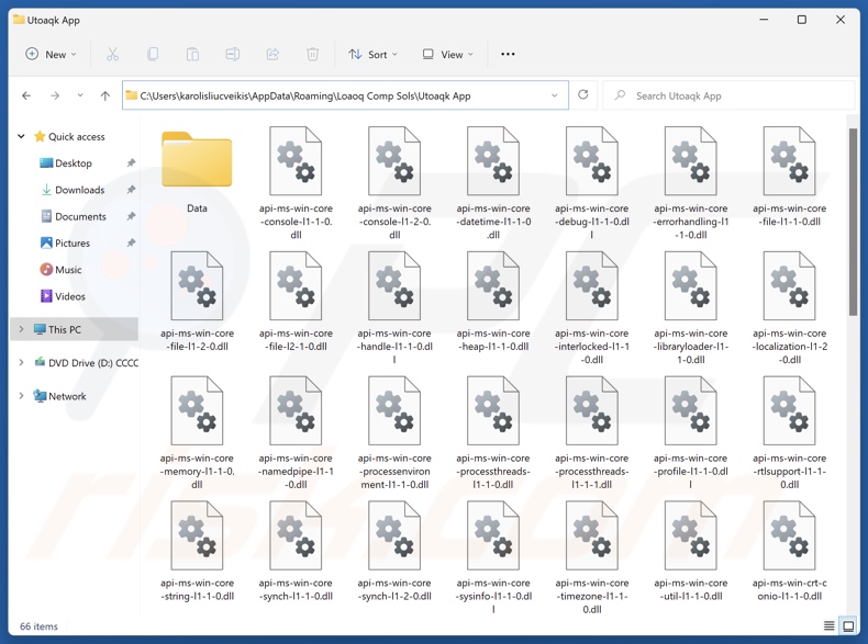 Utoaqk App dossier d'installation de l'application non désirée
