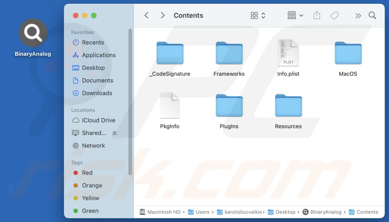 Dossier d'installation du logiciel publicitaire BinaryAnalog