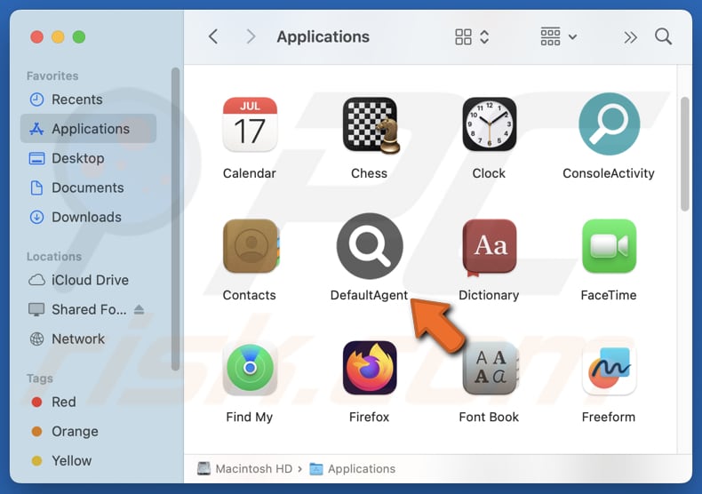 DefaultAgent logiciel publicitaire