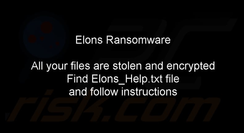 Elons ransomware papier peint