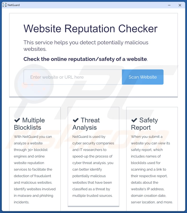 NetGuard application non désirée