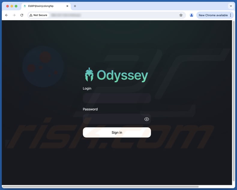 Odyssey voleur admin panel login