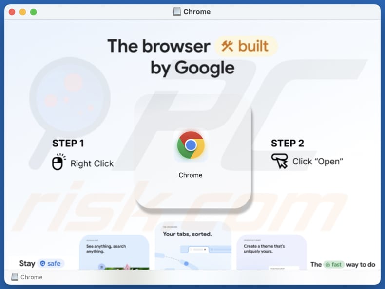 Odyssey stealer faux installateur chrome utilisé pour l'injection