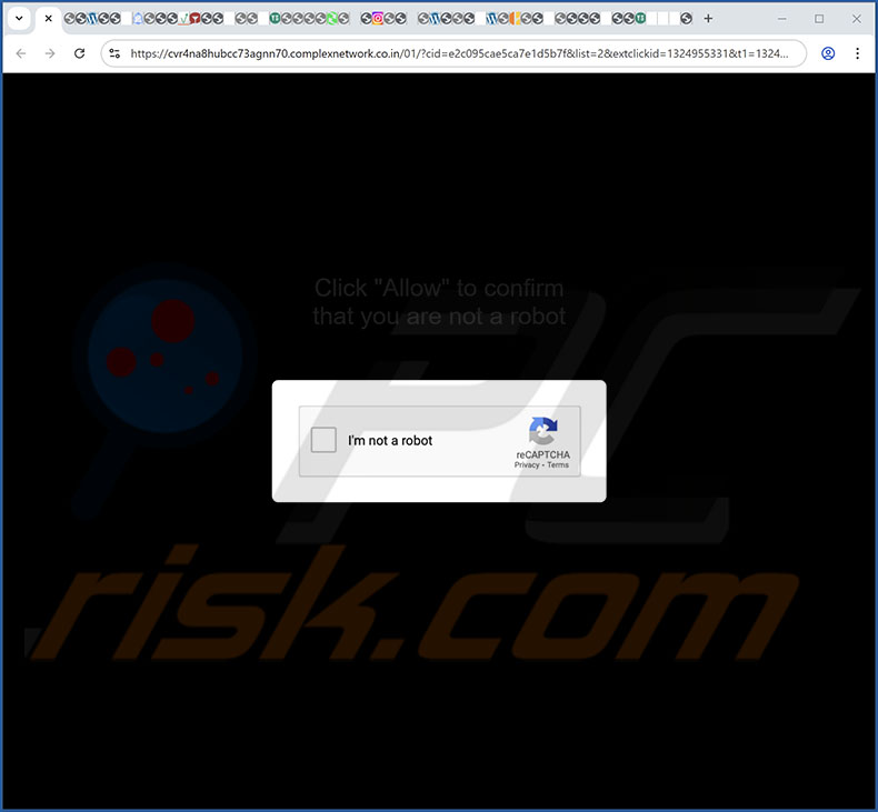 complexnetwork.co[.]in pop-up redirections